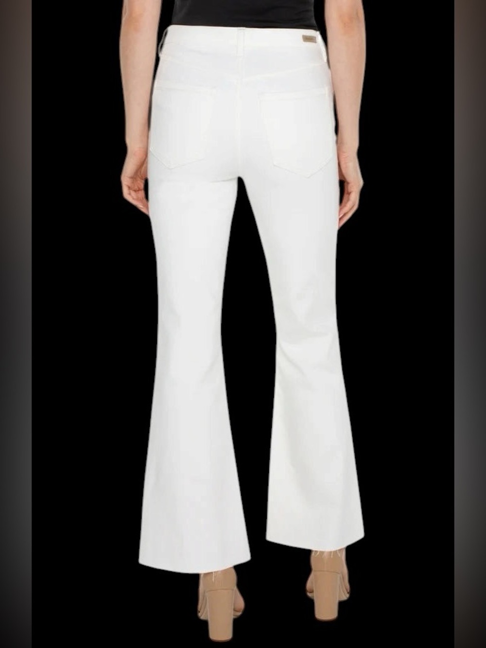 Liverpool | Women’s Liverpool Hannah Hi-Rise Flare White Split-Hem Jeans NWT 4 - Picture 4 of 13